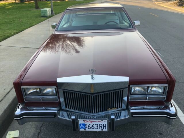 1985 Red Cadillac Eldorado Coupe