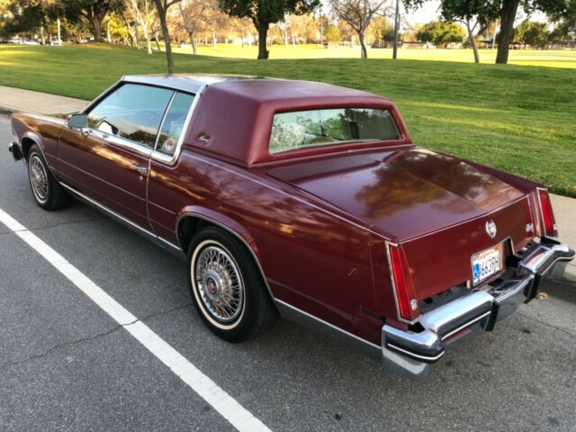 1985 Red Cadillac Eldorado Coupe