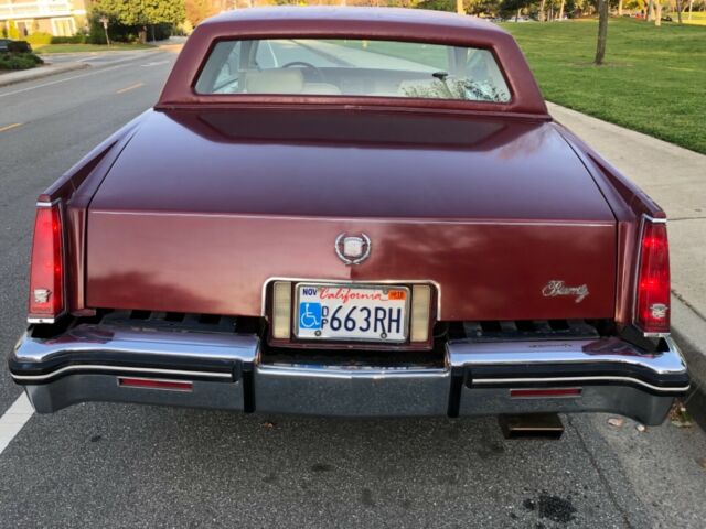 1985 Red Cadillac Eldorado Coupe