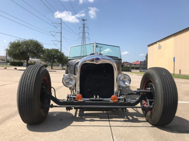 1928 Black FORD RATROD CUSTOM T BUCKET RATROD Convertible