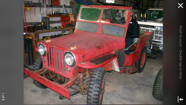 1948 Red Willys cj2a