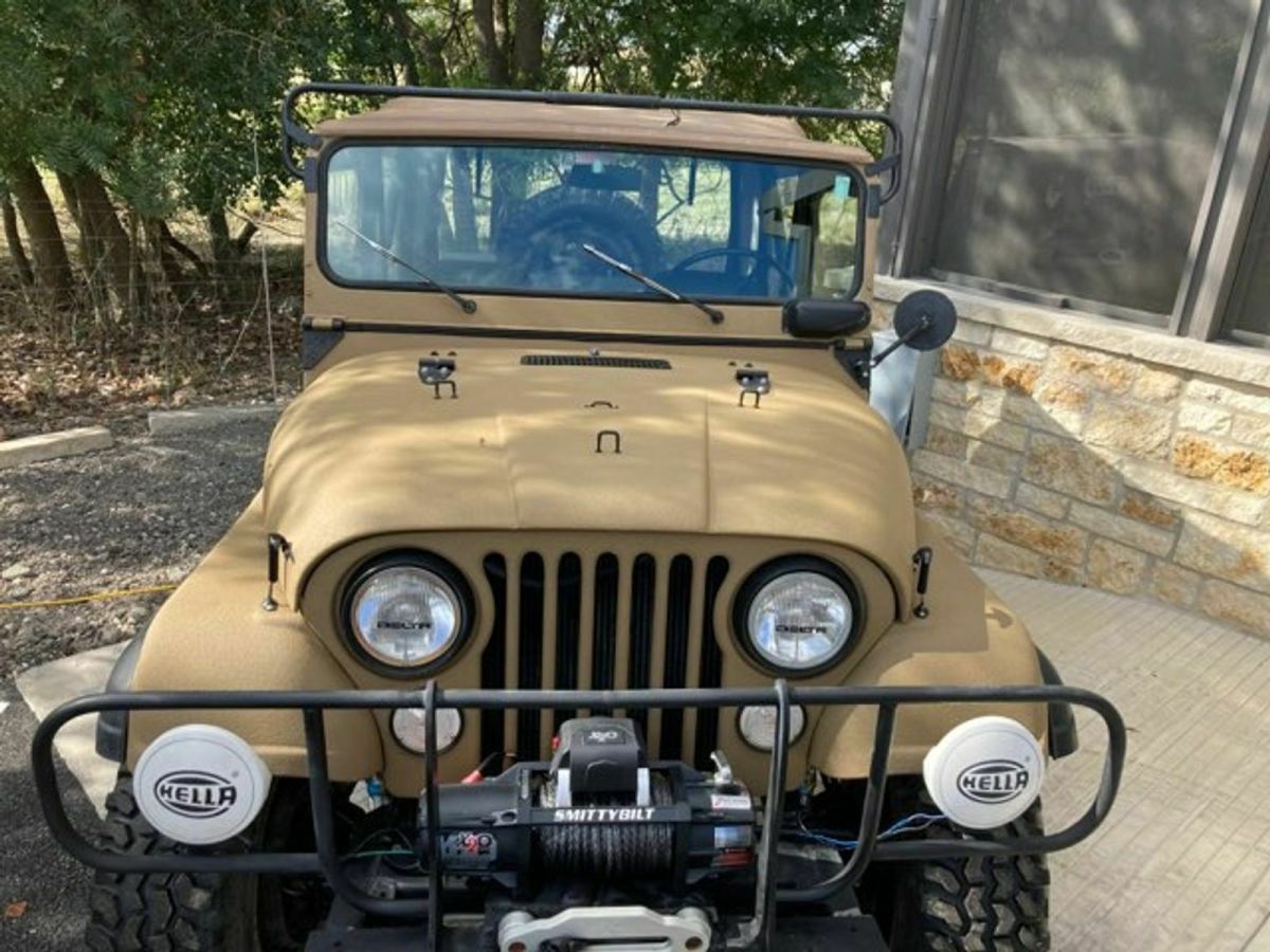 1955 Tan Willys Jeep SUV