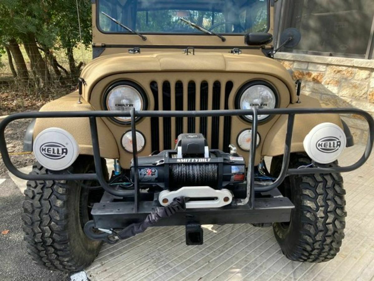 1955 Tan Willys Jeep SUV