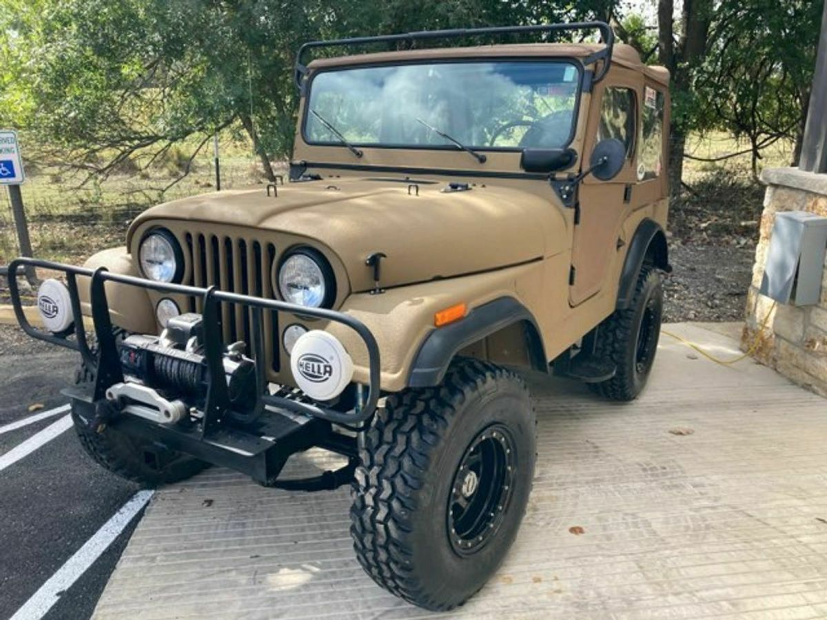 1955 Tan Willys Jeep SUV