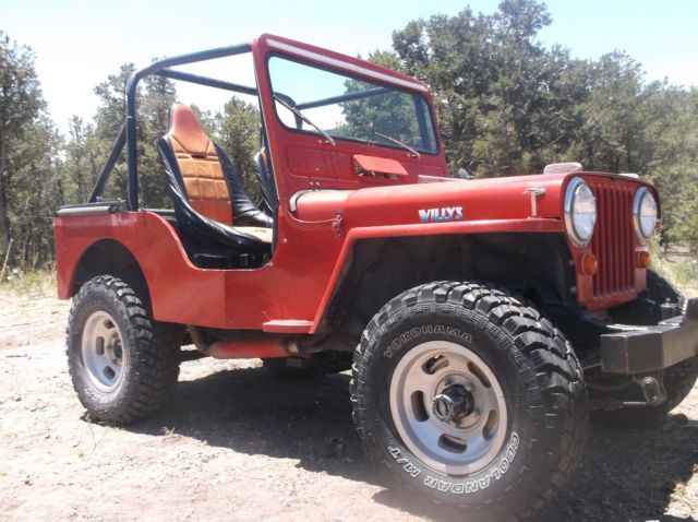 1947 Red Willys flat fender