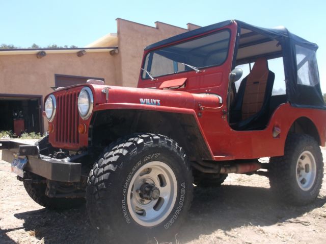 1947 Red Willys flat fender