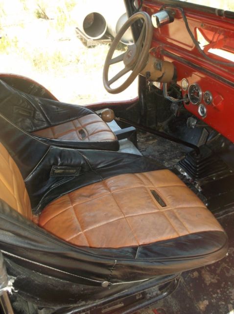 1947 Red Willys flat fender