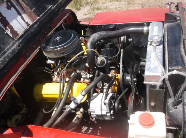 1947 Red Willys flat fender