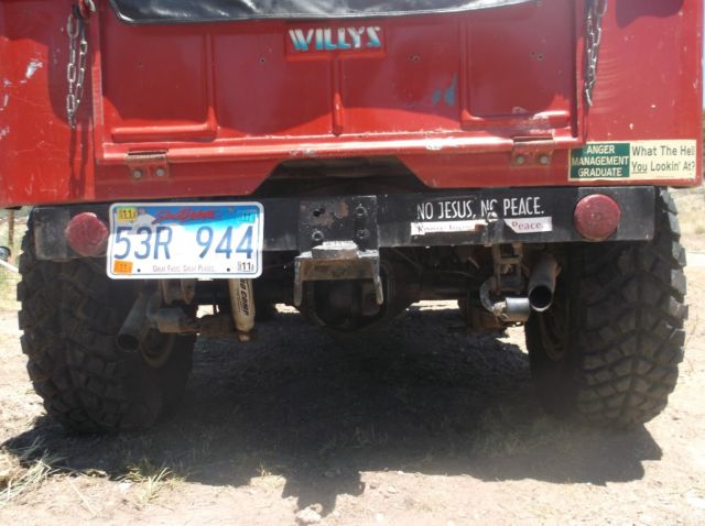 1947 Red Willys flat fender
