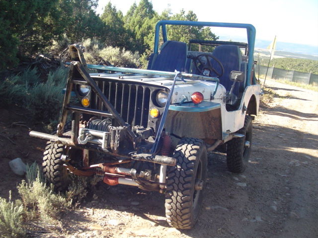 1947 White Willys Jeep CJ2A Convertible