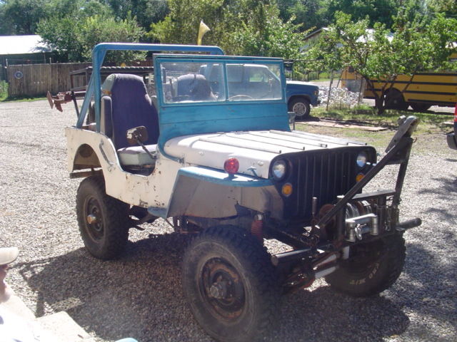 1947 White Willys Jeep CJ2A Convertible