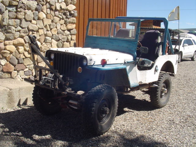 1947 White Willys Jeep CJ2A Convertible
