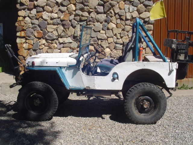 1947 White Willys Jeep CJ2A Convertible