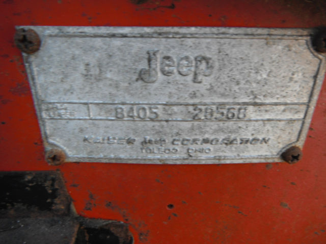 1966 Red Willys CJ6  CJ 6 Jeep