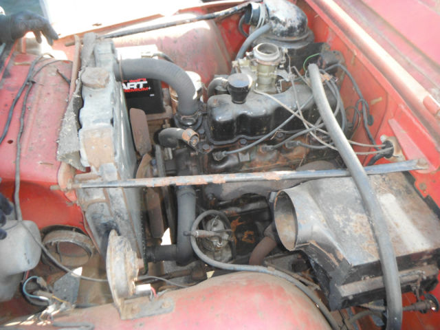 1966 Red Willys CJ6  CJ 6 Jeep