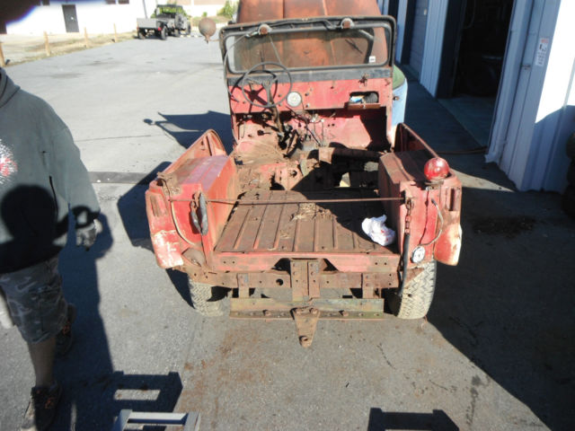 1966 Red Willys CJ6  CJ 6 Jeep
