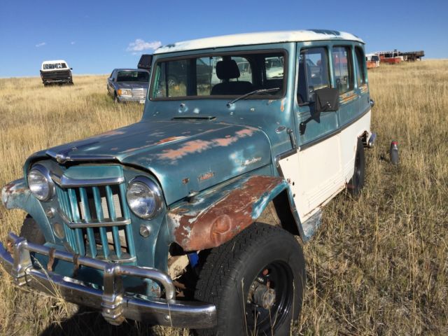1962 teal Willys Station Wagon SUV