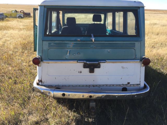 1962 teal Willys Station Wagon SUV