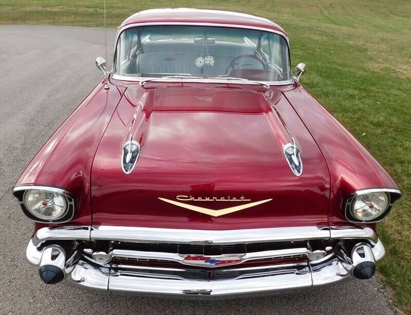 1957 Wine Berry Chevrolet Bel Air/150/210 2 Door