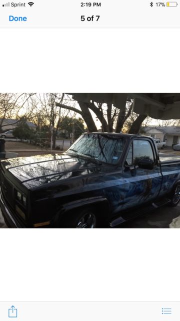 1986 Black Chevrolet C-10 Standard Cab Pickup