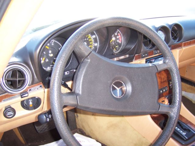 1985 Blue Mercedes-Benz SL-Class Convertible