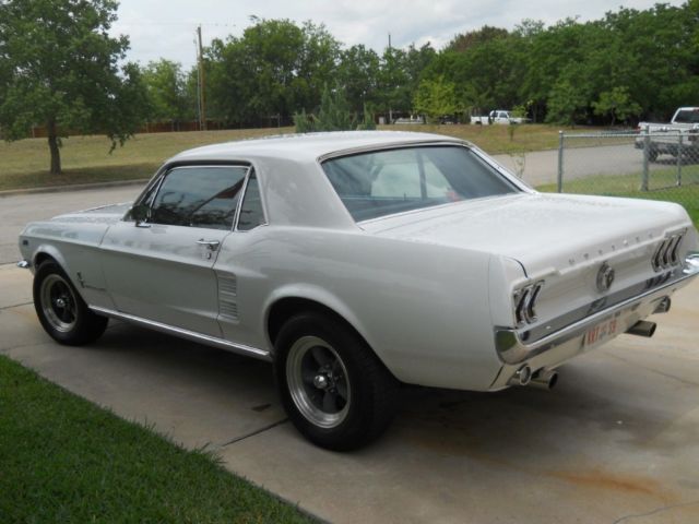 1967 White Ford Mustang Coupe
