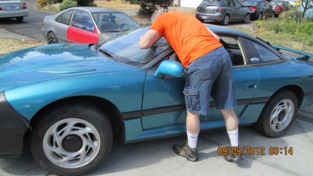 1991 Astor Blue(obviously green) Dodge Stealth Hatchback
