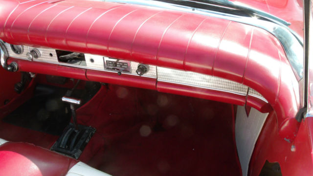 1957 Red Ford Thunderbird Convertible