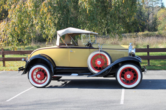 1931 Yellow/Black Ford Model A Roadster
