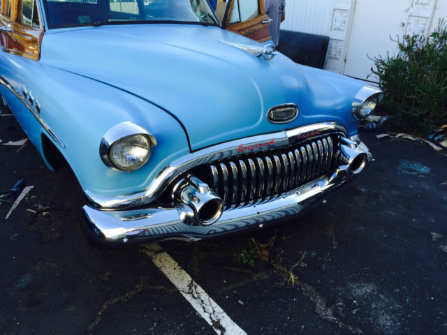 1952 FLAT BLUE Buick Roadmaster Wagon