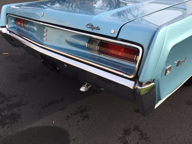 1968 Light Blue Metallic Chrysler Newport Convertible