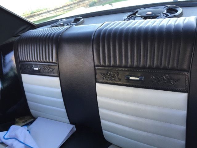 1965 Silver with black stripes Ford Mustang Coupe