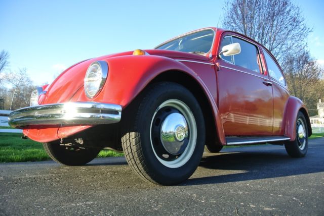1968 Red Volkswagen Beetle - Classic Coupe