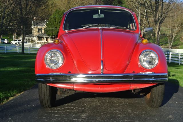 1968 Red Volkswagen Beetle - Classic Coupe