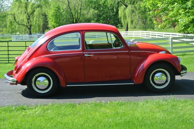 1968 Red Volkswagen Beetle - Classic Coupe