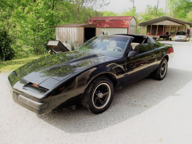 1989 Black Pontiac Firebird Coupe