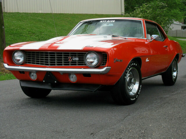 1969 Orange Chevrolet Camaro Coupe