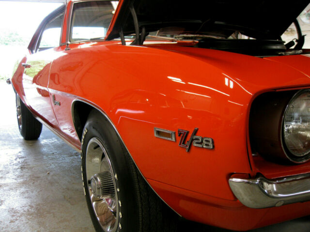 1969 Orange Chevrolet Camaro Coupe