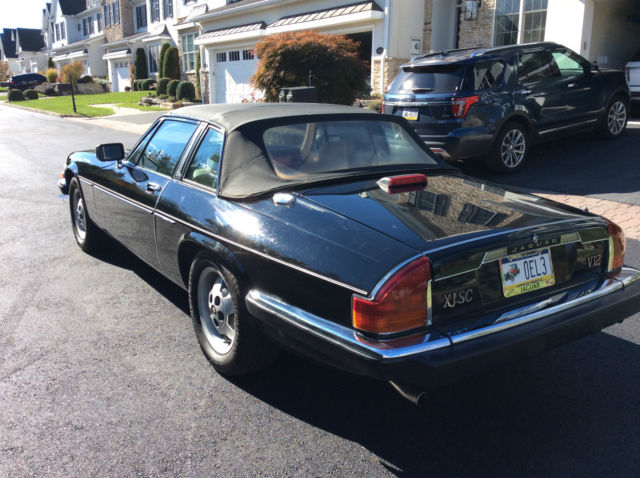 1987 Black Jaguar XJS Convertible