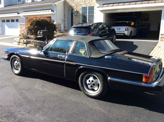 1987 Black Jaguar XJS Convertible