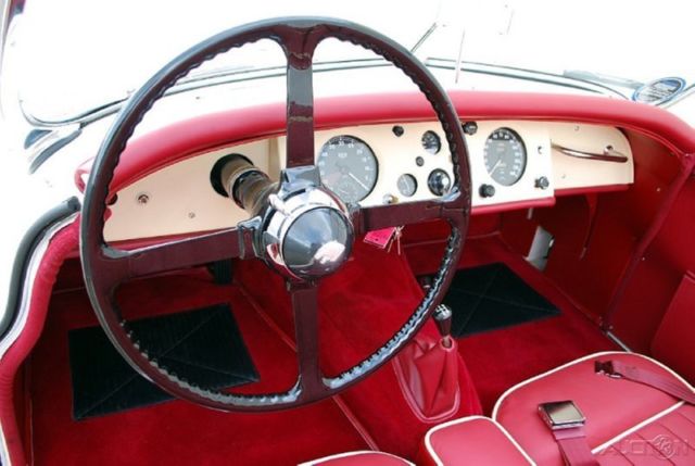 1954 White Jaguar XK Convertible