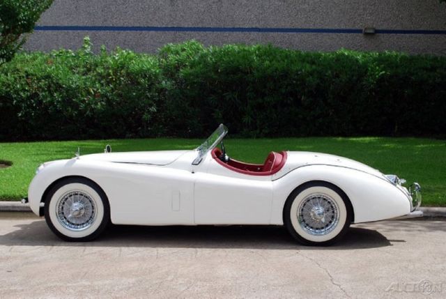 1954 White Jaguar XK Convertible
