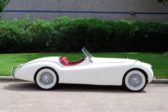 1954 White Jaguar XK Convertible