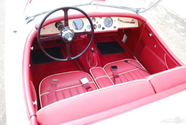 1954 White Jaguar XK Convertible