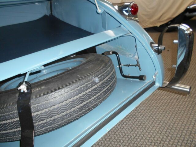 1955 Blue Jaguar XK120 Convertible