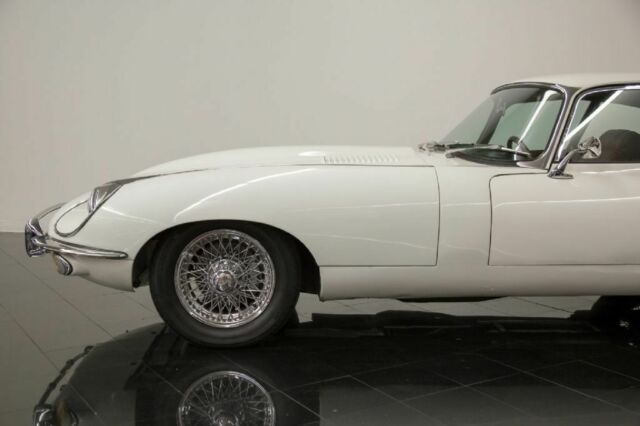 1969 White Jaguar XKE E-Type Series II Fixed Head Coupe --