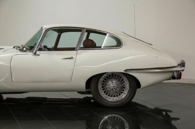 1969 White Jaguar XKE E-Type Series II Fixed Head Coupe --