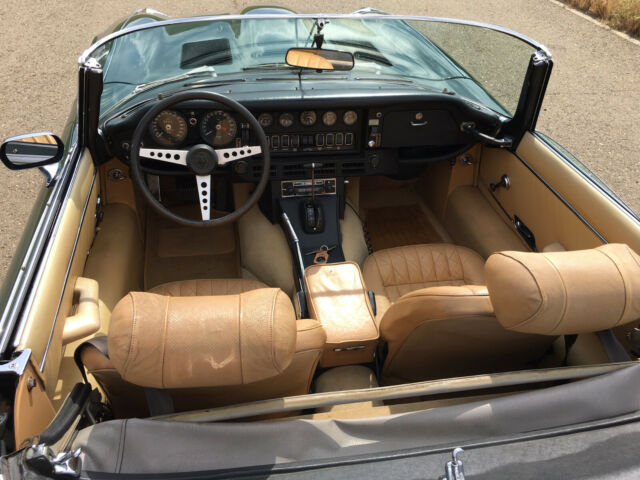 1973 Green Jaguar E-Type Convertible