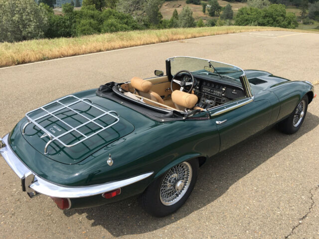 1973 Green Jaguar E-Type Convertible