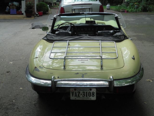 1970 Primrose Yellow Jaguar E-Type Roadster